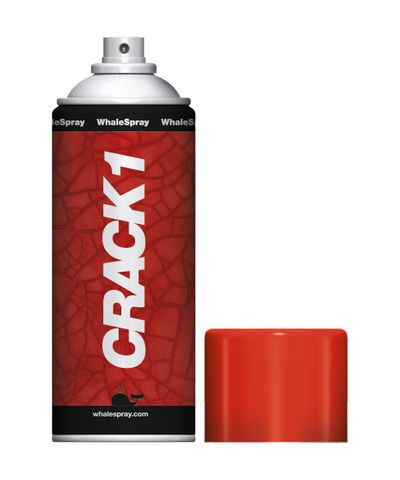 WHALE SPRAY 1820S - CRACK 1 RED PENETRATING LIQUID SPRAY 400ML