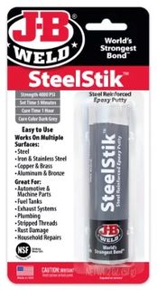 J B WELD STEELSTIK® STEEL REINFORCED EPOXY PUTTY 57G