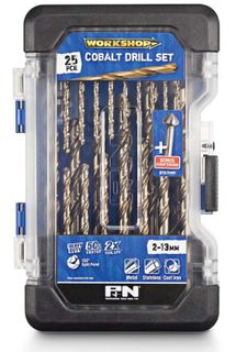 P&N W/SHOP 2-13MM METRIC HSS-COBALT DRILL BIT SET - 25PCE