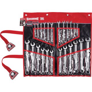 SIDCHROME 24 PIECE METRIC/AF COMBINATION SPANNER SET