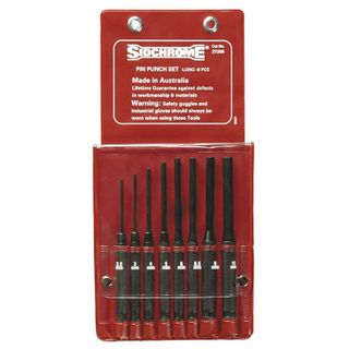 SIDCHROME 8 PIECE PUNCH SET LONG PIN