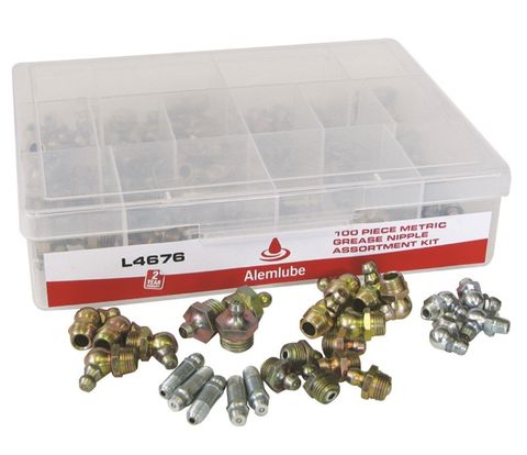 ALEMLUBE METRIC GREASE NIPPLE ASSORTMENT KIT