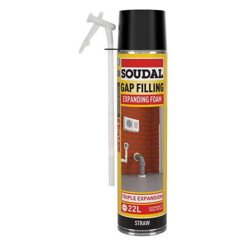 SOUDAL STRAW GAP FILLING EXPANDING FOAM 500ML