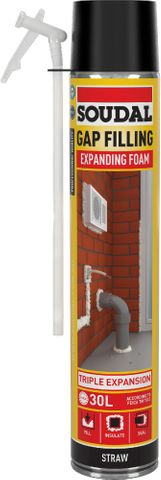 SOUDAL STRAW GAP FILLING EXPANDING FOAM 750ML