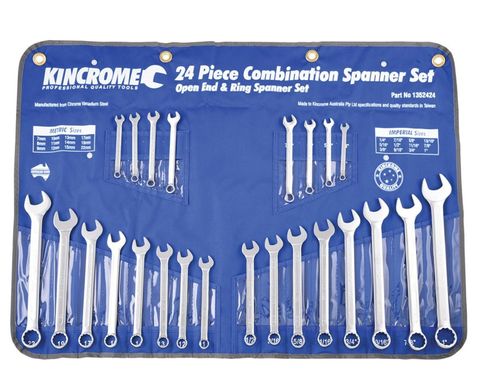 KINCROME 24PCE COMBINATION  SPANNER SET METRIC & IMPERIAL