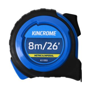 KINCROME TAPE MEASURE 8M/26" MET/IMP