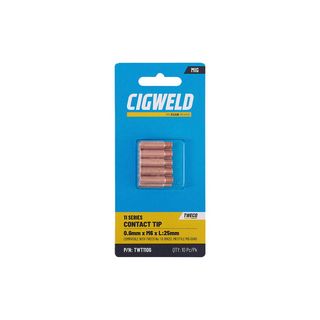 CIGWELD TWECO 11 SERIES CONTACT TIP 0.6MM X M6 X L:25MM - 10PK