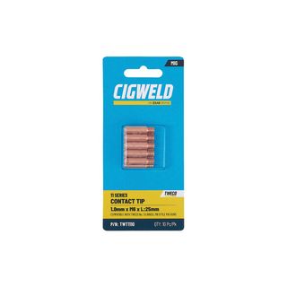 CIGWELD TWECO 11 SERIES CONTACT TIP 1.0MM X M6 X L:25MM - 10PK