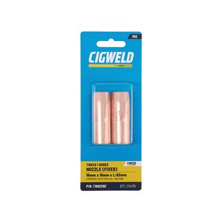 CIGWELD TWECO 1 SERIES NOZZLE (FIXED) 16MM X 18MM X L:52MM 2PK