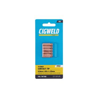 CIGWELD TWECO 11 SERIES CONTACT TIP 0.8MM X M6 X L:25MM - 10PK