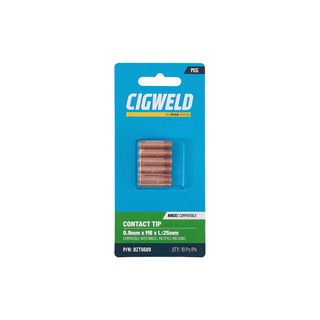 CIGWELD BINZEL CONTACT TIP 0.9MM X M6 X L:25MM 10PK