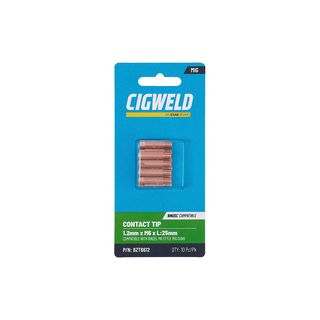 CIGWELD BINZEL CONTACT TIP 1.2MM X M6 X L:25MM 10PK