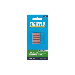 CIGWELD BINZEL CONTACT TIP 0.6MM X M6 X L:25MM 10PK