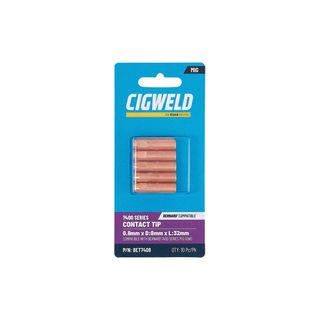 CIGWELD BERNARD 7400 SERIES CONTACT TIP 0.8MM X D:8MM X L:32MM 10PK