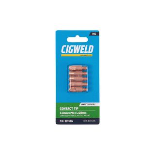 CIGWELD BINZEL CONTACT TIP 1.4MM X M6 X L:28MM 10PK