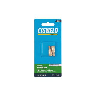 CIGWELD BINZEL 24 SERIES TIP HOLDER M6 X 10MM X L:26MM 2PK