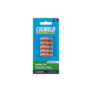 CIGWELD BINZEL CONTACT TIP 1.4MM X M8 X L:30MM 10PK