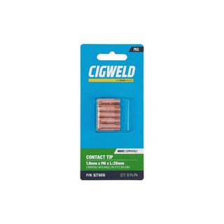 CIGWELD BINZEL CONTACT TIP 1.0MM X M6 X L:25MM 10PK