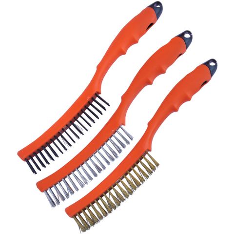 SP TOOLS 355MM WIRE BRUSH SET - 3PCE