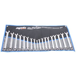 SP TOOLS COMBINATION ROE SPANNER SET - 18PCE - METRIC / SAE