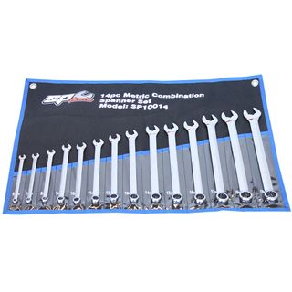 SP TOOLS COMBINATION ROE SPANNER SET - 14PCE - METRIC