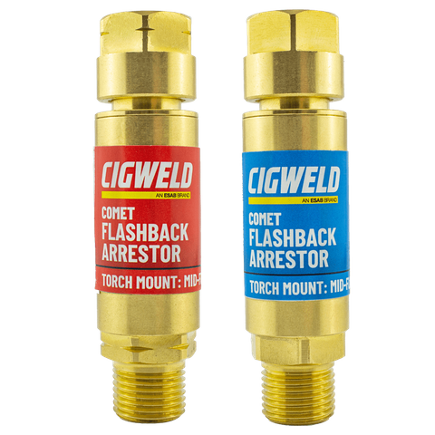 CIGWELD COMET FLASHBACK ARRESTOR TORCH MOUNT SET MID FLOW