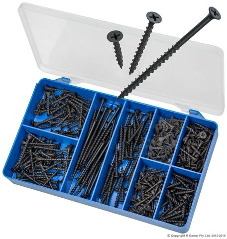 TORRES HARDENED COUNTERSUNK PLASTERBOARD SCREWS ASSORTED KIT