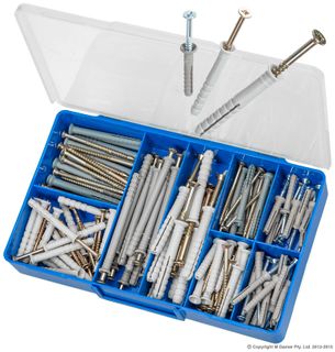 TORRES ANCHORED HAMMER DRIVE EXPANSION NAILS ASSORTED KIT