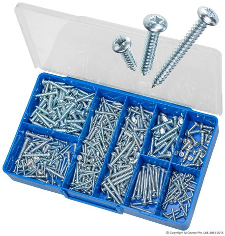TORRES PAN SLOTTED SELF TAPPING SCREW ASSORTED KIT