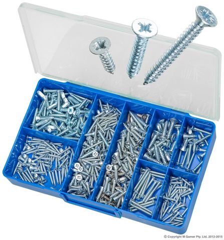 TORRES COUNTERSUNK POZIDRIV SELF TAPPING SCREWS ASSORTED KIT