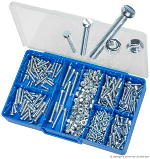 TORRES CHEESE HEAD MACHINE SCREWS & HEX NUTS ASSORTED KIT