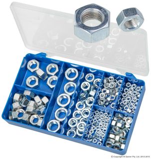 TORRES DIN 934 ZINC PLATED HEX NUTS ASSORTED KIT