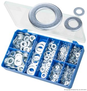 TORRES HAEVY DUTY ZINC PLATED FLAT WASHER ASSORTED KIT