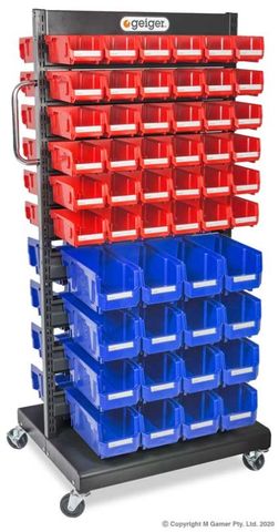 GEIGER HB DOUBLE-SIDED DISPLAY STAND 104 BIN KIT