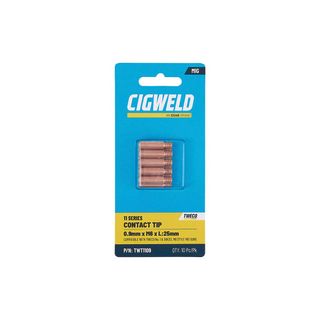 CIGWELD TWECO 11 SERIES CONTACT TIP 0.9MM X M6 X L:25MM - 10PK