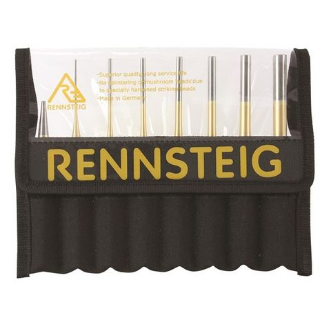 RENNSTEIG TAPER & PARALLEL PIN/PUN SET - 8 PCE