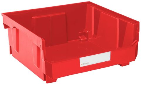 GEIGER LARGE HB SERIES DUPLEX BIN - RED