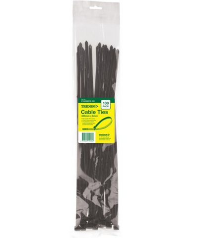 400 X 5MM CABLE TIES BLACK (100)
