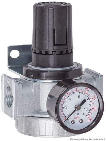 GEIGER 1/2" REGULATOR C/W GAUGE