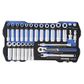 KINCROME LOK-ON™ 45 PIECE 3/8" DRIVE SOCKET SET  - METRIC & IMPERIAL