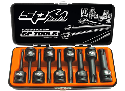 SP TOOLS 1/2" DRIVE IMPACT SOCKET SET - 9PCE - TORX