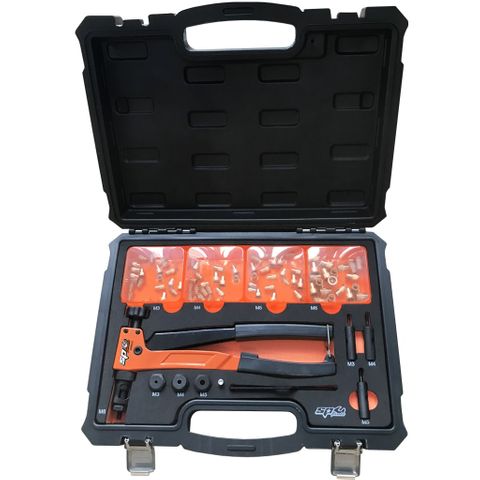 SP TOOLS  NUT RIVETER SET (M3 - M6) - 90 PCE