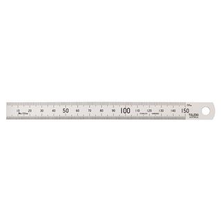 TOLEDO SINGLE SIDED STAINLESS STEEL METRIC RULE - 150MM