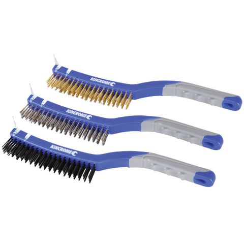 KINCROME WIRE BRUSH SET LARGE 3 PIECE