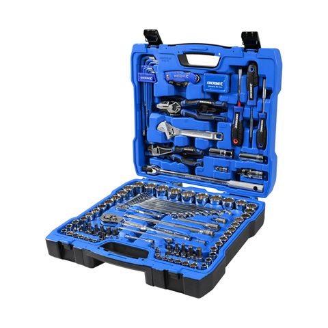 KINCROME PORTABLE TOOL KIT 150 PIECE - 1/4 & 1/2" SQUARE DRIVE METRIC & IMPERIAL