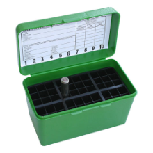 MTM 50RND DELUXE AMMO BOX 45-70 338LAP ULTRA MAGS 416 RIGBY GREEN