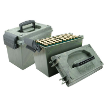 MTM DRY BOX WITH 100RND SHOTSHELL CASE FOREST GREEN