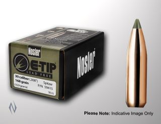 NOSLER 30CAL .308 180GR E-TIP PROJECTILES 50PK