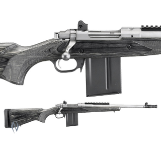 RUGER 77 GUNSITE SCOUT LAM STAINLESS 18IN 308 FLASH SUPPRESS