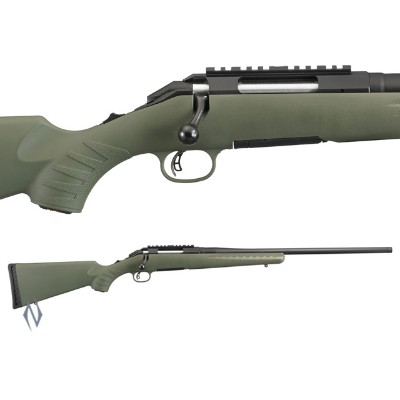 RUGER AMERICAN RIFLE PREDATOR OD GREEN BLUED 18IN 308